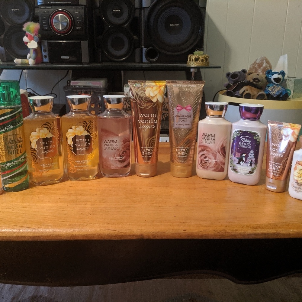 Never been used bath and body works products